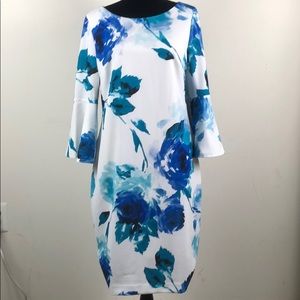 Calvin Klein Dress With Bell Sleeves